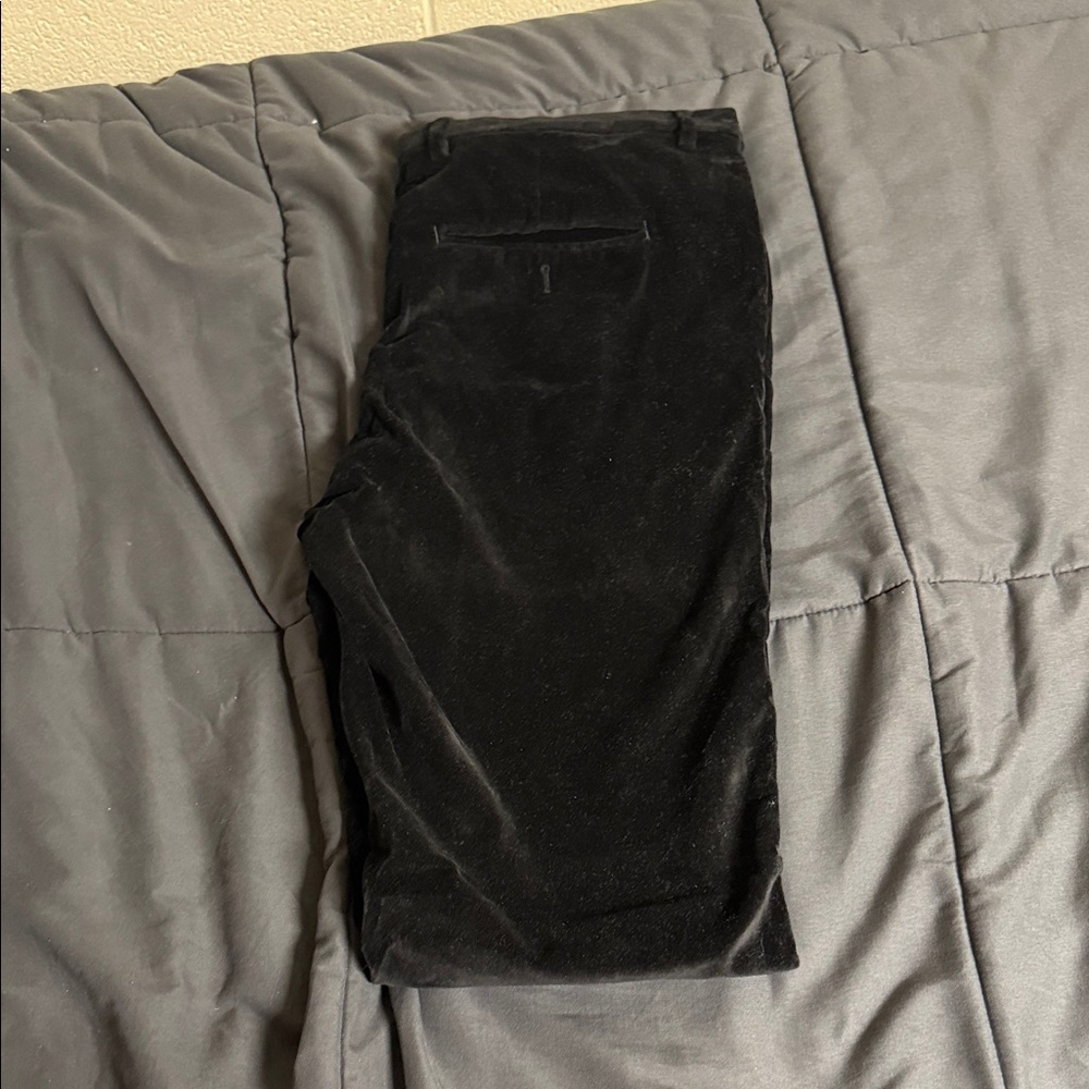 Men's Classic Black Corduroy Pants
